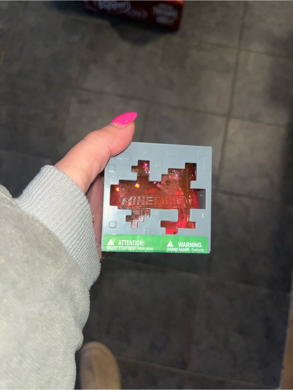 Red Minecraft cube squishy